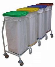 Zdjęcie Euro Dust 114 - Wózek 4x70L - Wózek Do Segregacji, Malowana Proszkowo / Tak - Szczecin