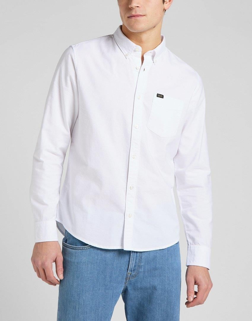 Lee LEE BUTTON DOWN - Overhemd - blue stripe/blauw
