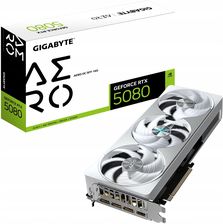 Karta graficzna Gigabyte Nvidia GeForce RTX 5080 Aero OC 16GB GDDR7 DLSS4 (GVN5080AEROOC16GD)