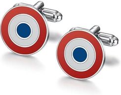Bobijoo Jewelry Spinki Do Mankietów Para Guzików Do Mankietów Cocarde France Wysokiej Jakości E-Mail Z Flagą Zobacz Opis Taille Unique