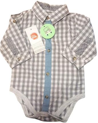 BODY CHŁOPIĘCE Z DŁUGIM RĘKAWEM KOSZULOWE ROZMIAR 62 COOL CLUB