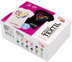 Zdjęcie Rosa Farby Do Tkanin Heart 20Ml 12 Kolorów - Kórnik