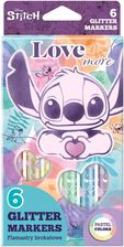 Zdjęcie Patio Flamastry Brokatowe Disney Fashion Stitch Pastel 6 Kolorów - Suraż