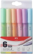 Zdjęcie M&G Markery Akrylowe Pastelowe Set 6Szt. - Kórnik