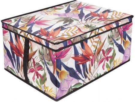 Floral w kwiaty organizer do szafy z pokrywą 50x40x25cm 1784351957