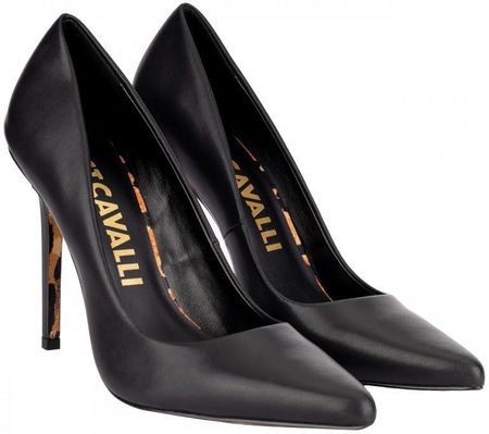 JUST CAVALLI luksusowe damskie szpilki NERO / GOLD
