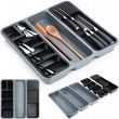 Wkład Do Szuflady organizer kuchenny na sztućce noże przybory stojak 1783151106