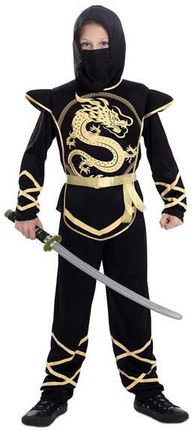 Euro Carnavales Strój Ninja Złoty Smok 104 124872V