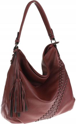 The Grace bags Włoska Torebka Listonoszka Worek na Ramię lh2311 Red