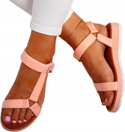 SANDAŁY DAMSKIE SPORTOWE NA RZEP LEKKIE