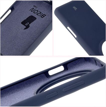 Bizon Silikonowe Etui Soft Case Do Oppo Find X8 Pro Ciemnoniebieskie - zdjęcie 2