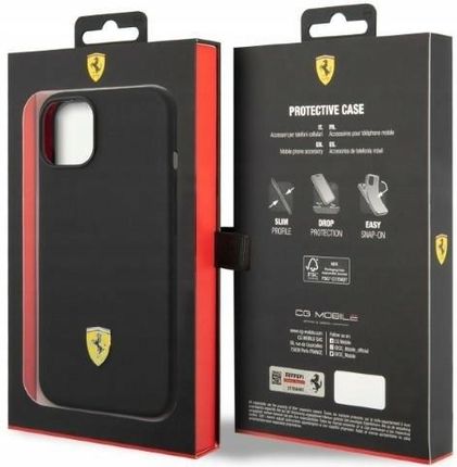 Ferrari Fehmsip14Sbk Iphone 14 15 13 6 1 Czarny Black Hardcase Silicon - zdjęcie 3