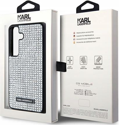 Karl Lagerfeld Klhcs24Shdsprs S24 S921 Hardcase Srebrny Silver Rhinestone M - zdjęcie 2