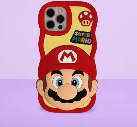 Etui Case Obudowa Do Iphone 13 14 15 Pro Mario Czerwony - zdjęcie 3