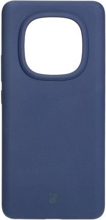 Bizon Silikonowe Etui Soft Case Do Xiaomi Redmi Note 14 Pro 5G Poco X7 Ciemnoniebieskie - zdjęcie 2