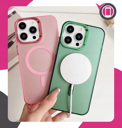 Martech Etui Do Apple Iphone 14 Magsafe Srebrny Case Matowy Obudowa Pokrowiec Tył - zdjęcie 2