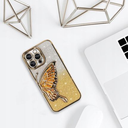Izigsm Etui Butterfly Water Case Ze Wzorem Motyl Do Iphone 14 Na Tył - zdjęcie 2