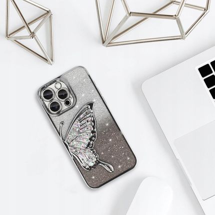Izigsm Etui Butterfly Water Case Ze Wzorem Motyl Do Iphone 16 Pro Na Tył - zdjęcie 2