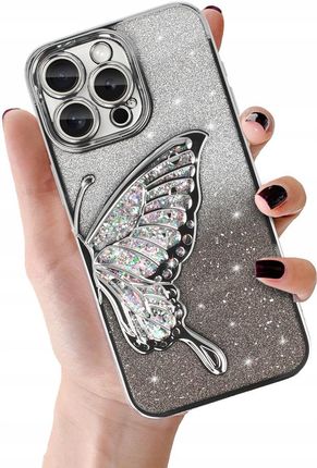 Izigsm Etui Butterfly Water Case Ze Wzorem Motyl Do Iphone 16 Pro Na Tył - zdjęcie 3