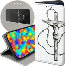 Hello Case Etui Z Klapką Do Apple Iphone 16 Pro Jezus Krzyż Różaniec Bóg Futerał