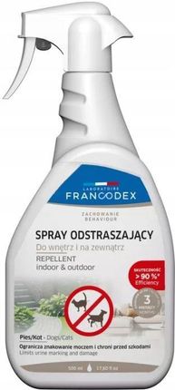 Francodex Pl Spray Odstraszający Do Wnętrz I Na Zewnątrz Psy Koty Kuny 500M FR179169 - zdjęcie 2