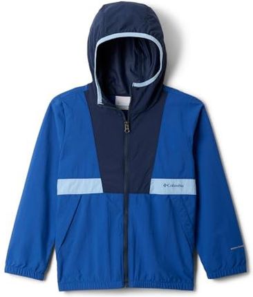Columbia Youth Boys Spire Valley Windbreaker, Lightweight Windbreaker Jacket, Mountain Blue/Coll Navy/Ripple Blue, XS