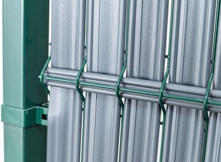 Listwy ogrodzeniowe pionowe, wąskie 173×250 cm RD03 Antracyt – komplet - zdjęcie 4