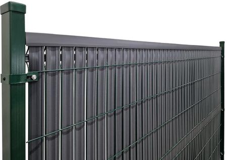Listwy ogrodzeniowe pionowe, wąskie 173×250 cm RD02 Ciemny brąz – komplet - zdjęcie 3