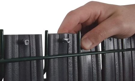Listwy ogrodzeniowe pionowe, wąskie 173×250 cm RD02 Ciemny brąz – komplet - zdjęcie 4