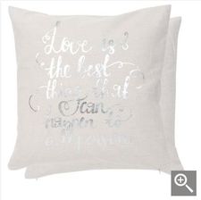 Clayre&Eef Poszewka Ze Srebrnym Tekstem Love Is The Best