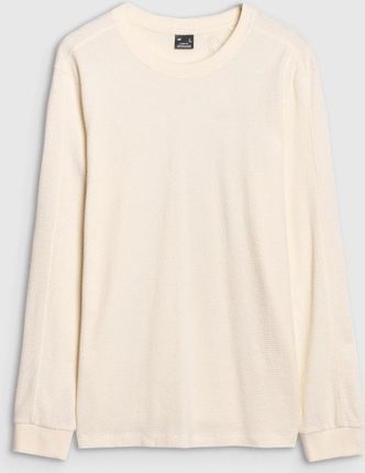 Męski longsleeve 4F 4FRSS25TLONM518 - biały