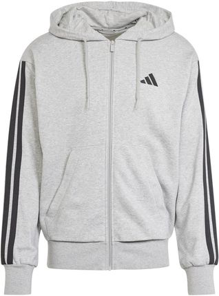 Bluza z kapturem męska adidas ESSENTIALS 3-STRIPES szara JE6338