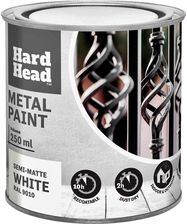 Zdjęcie Hard Head Farba Do Metalu Biała 250ml - Kunów