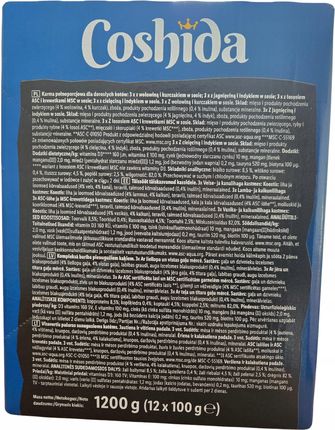 Coshida Karma Dla Kota Mokra Mix Smaków 12X100G - zdjęcie 4