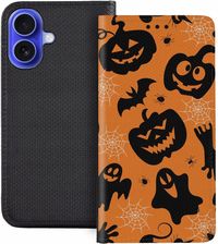 Superetui Etui Z Klapką Do Iphone 16 Halloween Dynia Wiedźmy Duchy