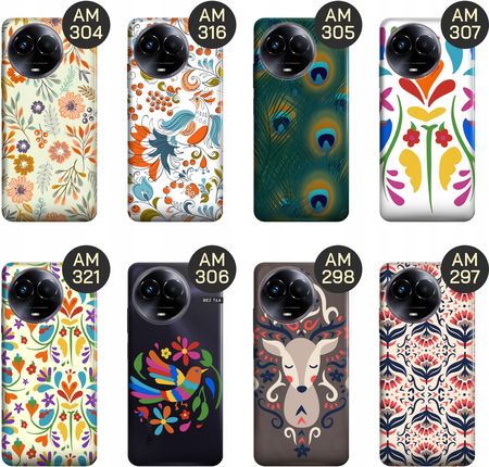 Etui Do Realme 11 5G Folk Ludowe Folklorystyczne Obudowa Pokrowiec - zdjęcie 4