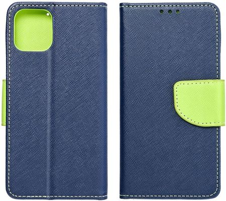 Kabura Fancy Book Do Samsung S25 Granatowo Limonkowy - zdjęcie 2