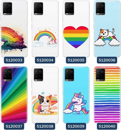 Etui Do Vivo Y21 Y21S Y33S Tęczowe Tęcza Rainbow - zdjęcie 4