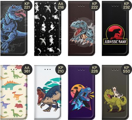 Etui Z Klapką Do Samsung Galaxy S25 Dinozaury Reptilia Prehistoryczne - zdjęcie 2