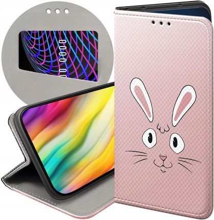 Etui Z Klapką Do Samsung Galaxy S25 Plus Królik Zając Bunny Futerał