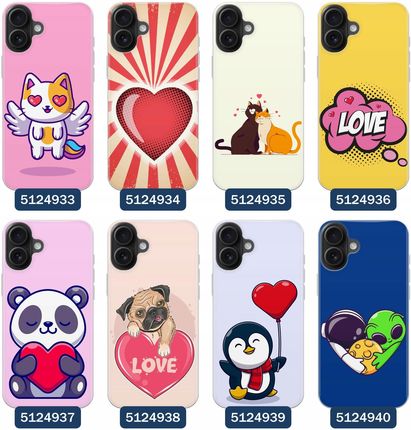 Superetui Etui Do Iphone 16 Plus Love Miłość Zakochani Czerwone Serce - zdjęcie 3