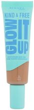 Rimmel London Kind & Free Glow It Up Moisturising Skin Tint Nawilżający Podkład Do Cery Wrażliwej Suchej I Normalnej 30ml Odcień 410 Latte