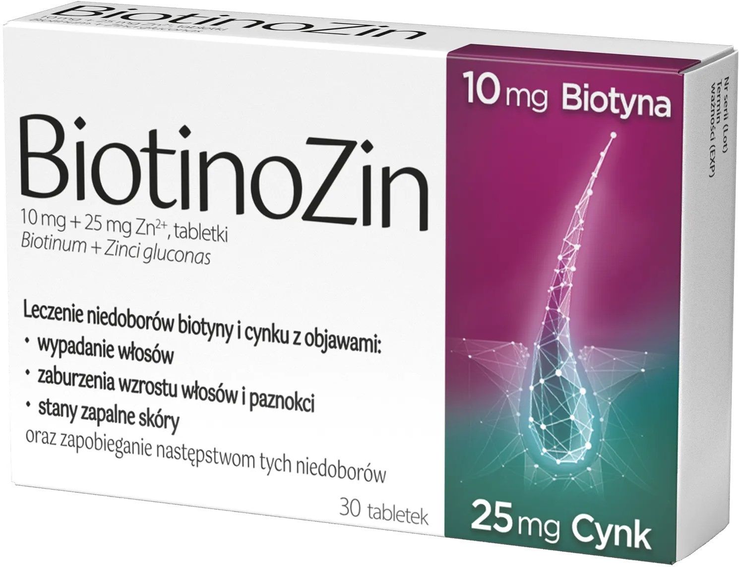 Biotinozin 10mg + 25mg 30 tabl. - Opinie i ceny na Ceneo.pl