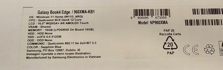 Laptop Samsung BOOK 4 EDGE 16