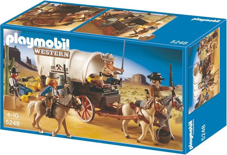Chariot Western Cowboy Playmobil 5248 – Jeu De Collection Ou Pour Enfants
