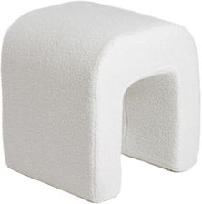 Zdjęcie Homla Hugill Teddy Pufa Ecru W Tkaninie 40X40X40Cm (232812) - Biała Piska