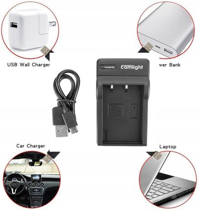 Camlight Ładowarka Usb do Olympus BLS-5 BLS-50 do Olympus Om-d E-M10 Mark IV 4 (1USBBLSCAMBLS1550) - zdjęcie 3