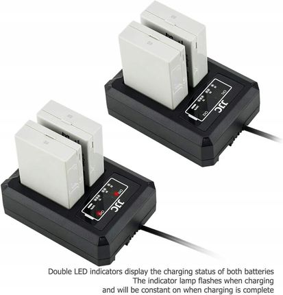 Jjc Podwójna Ładowarka Baterii Usb Do Aparatów Canon (61824) - zdjęcie 3