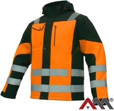 Art-Mas Kurtka Softshell Ocieplana Odblaskowa Pomarańczowa Classic-Vis Win