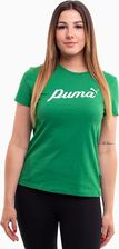 Zdjęcie Koszulka Damska Puma Ess Script Zielona 679315 86 - Świecie